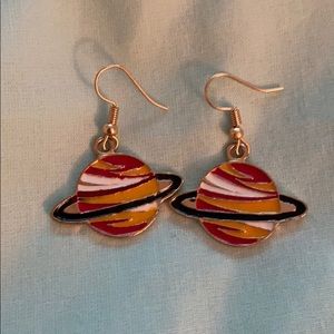 Saturn Earrings, never worn